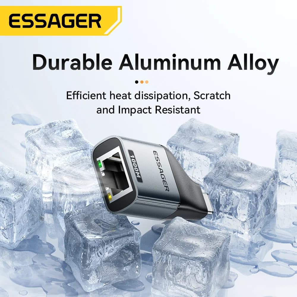 Penyesuai RJ45 Ethernet Gigabit USB-C
