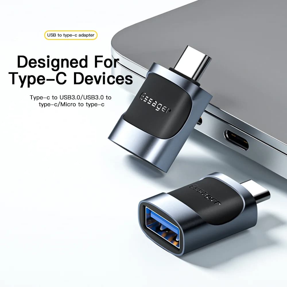 Penyesuai OTG USB-C ke Micro USB