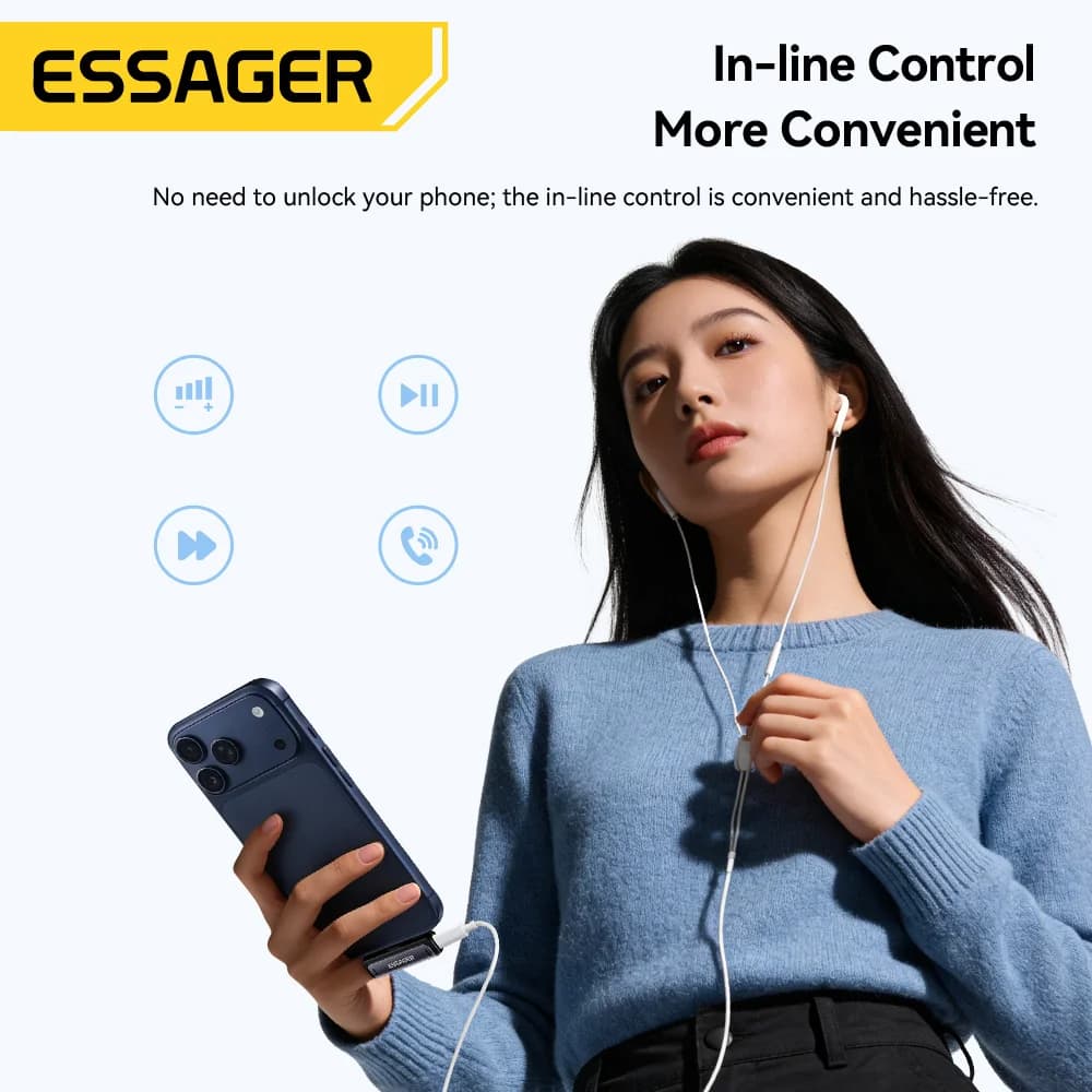 Adapter Audio & Pengecas USB-C ke 3.5mm