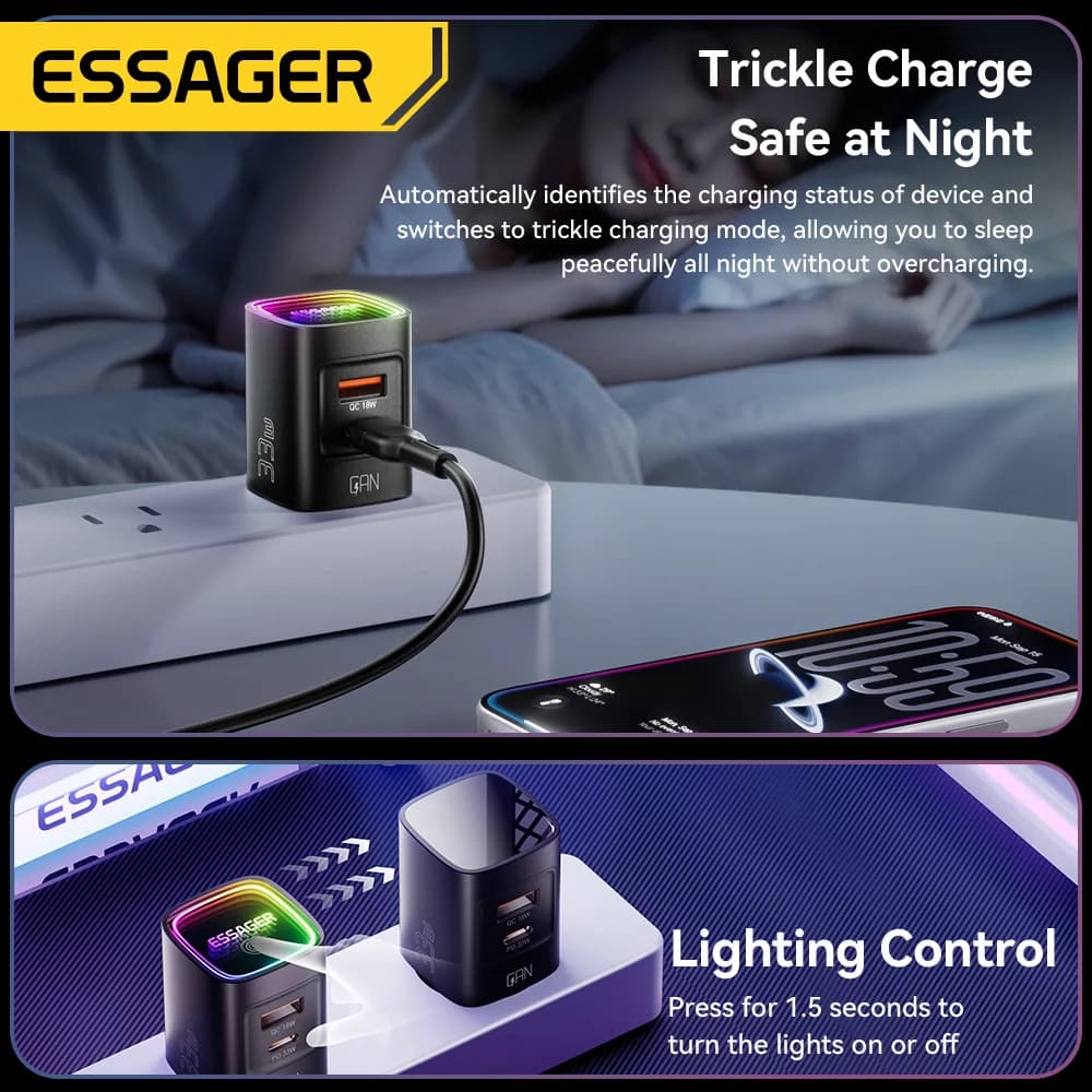 Pengecas Portabel GaN USB-C PD 33W
