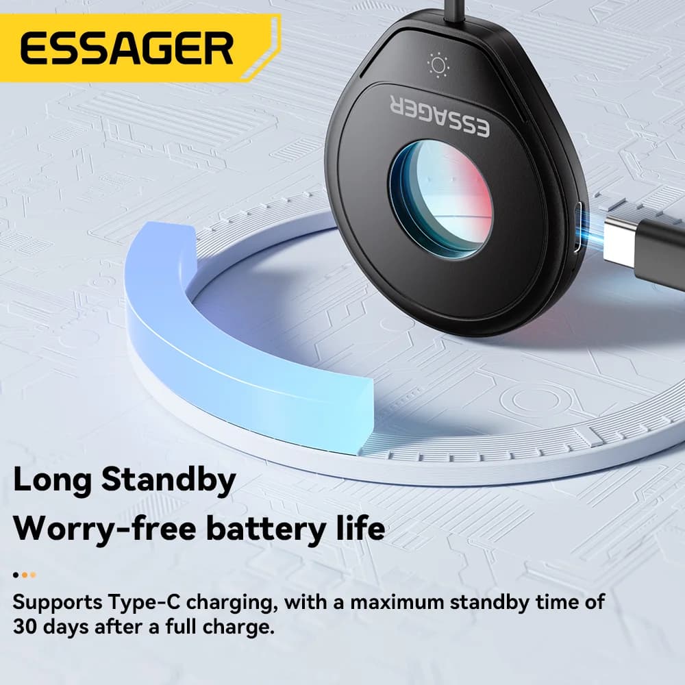 Pengesan Kamera Tersembunyi Mini Mudah Alih dengan Penjejak Lens Inframerah