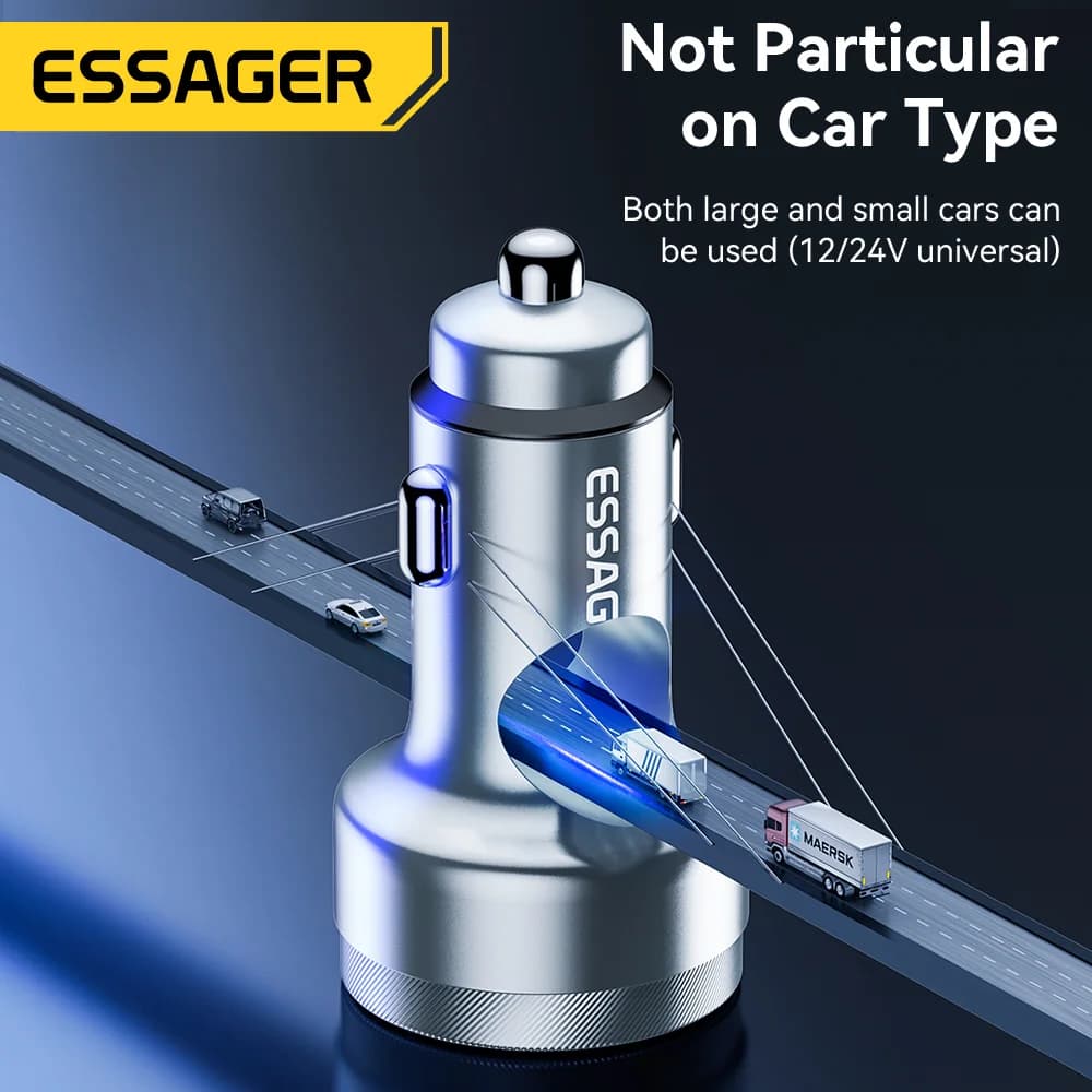 Pengecas Kereta PD USB-C Dual 80W