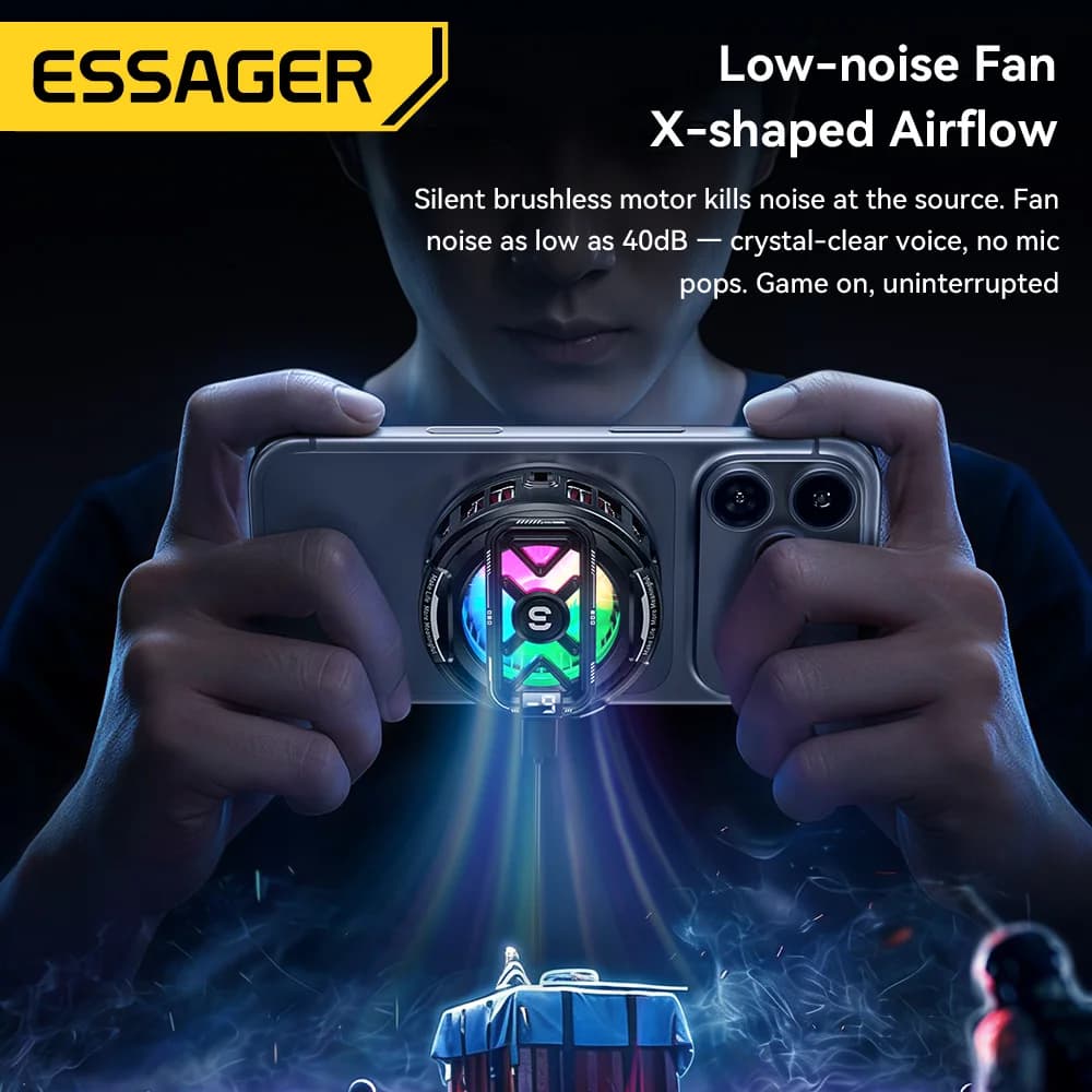 Penyejuk Telefon Radiator Paparan Digital Magnetik