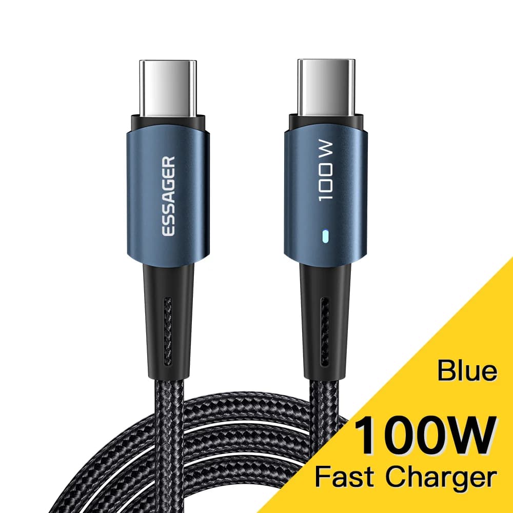 Kabel Pengecasan Pantas USB-C PD 100W