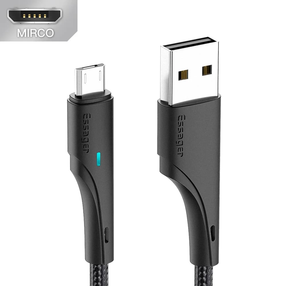Kabel Data Pengecasan Pantas Micro USB