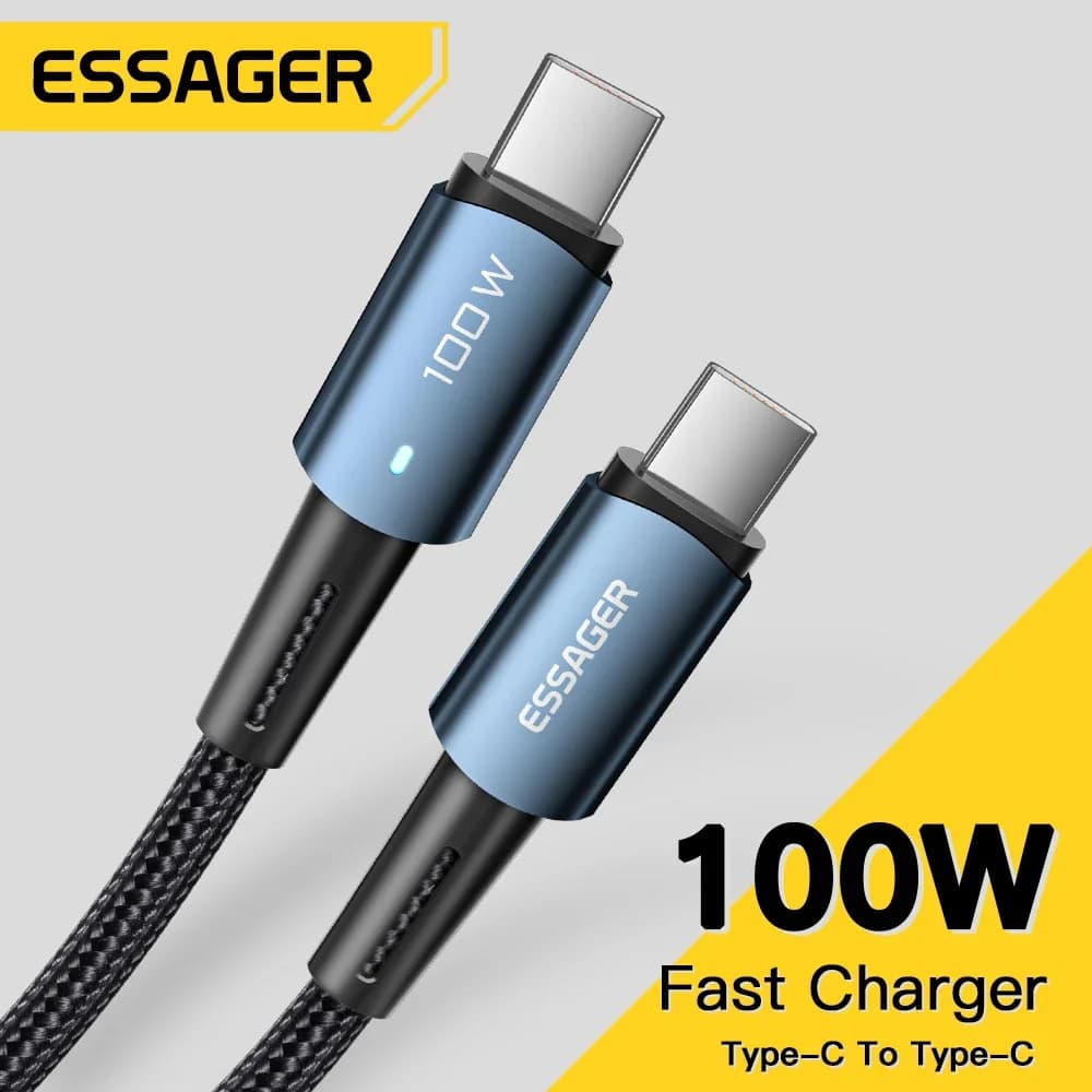 Kabel Pengecasan Pantas USB-C PD 100W