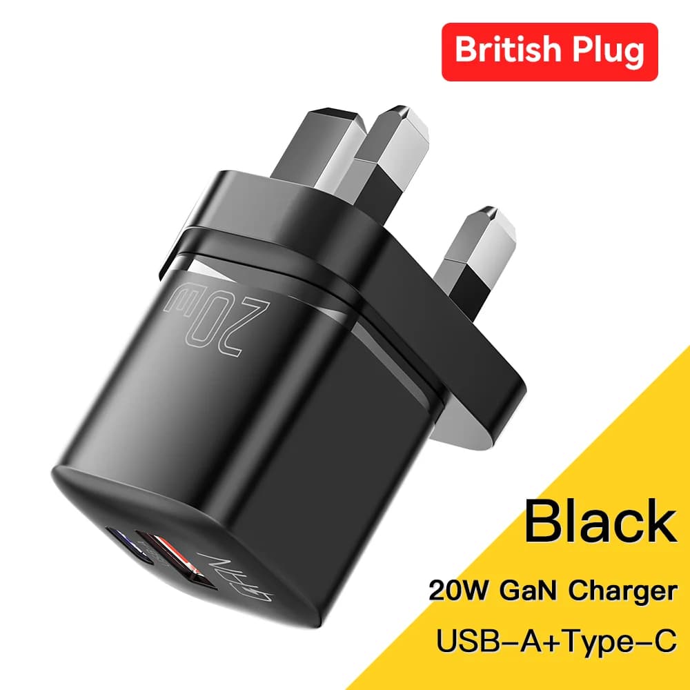 Pengecas Pantas USB-C PD GaN 20W