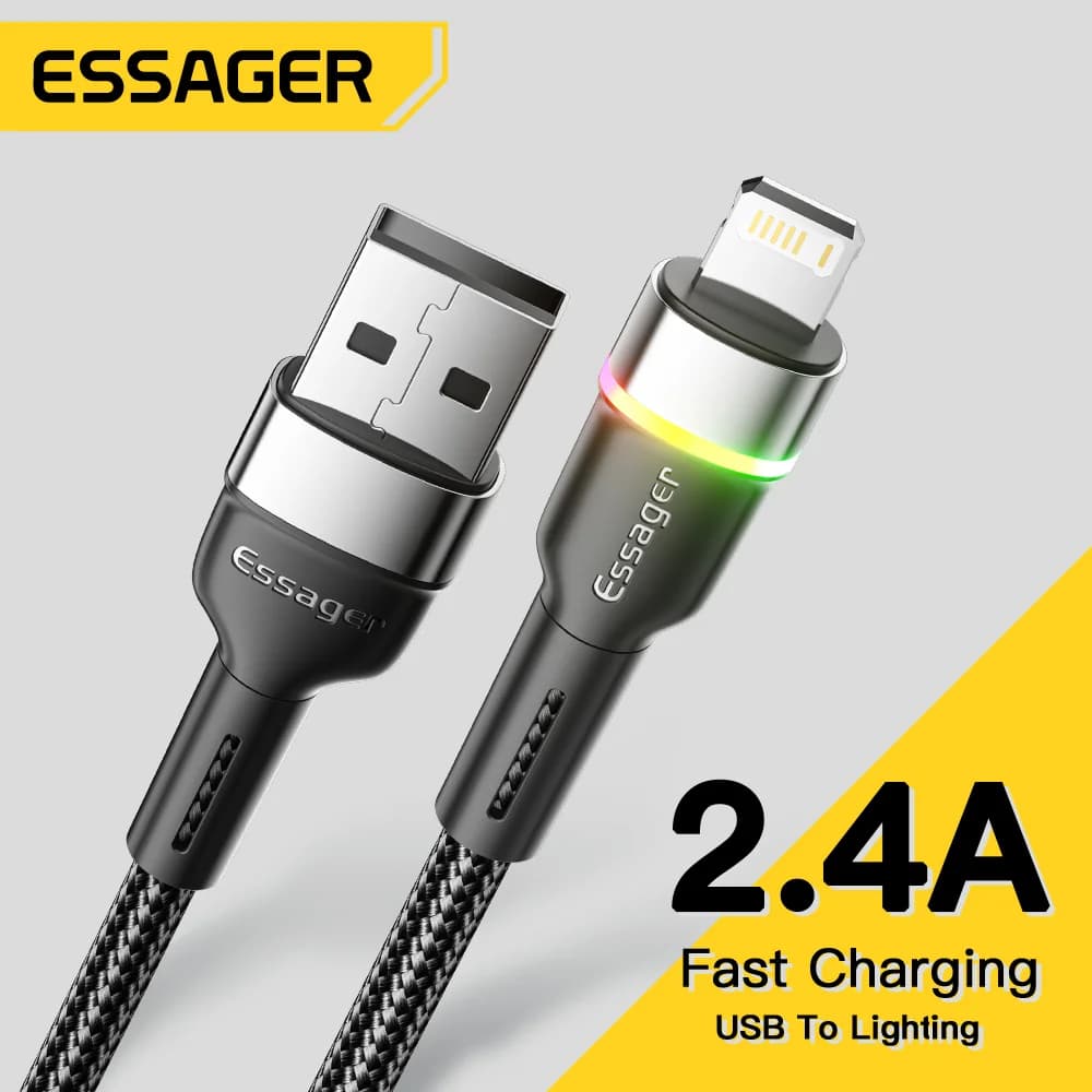 Kabel Data & Pengecasan Pantas LED USB untuk iPhone