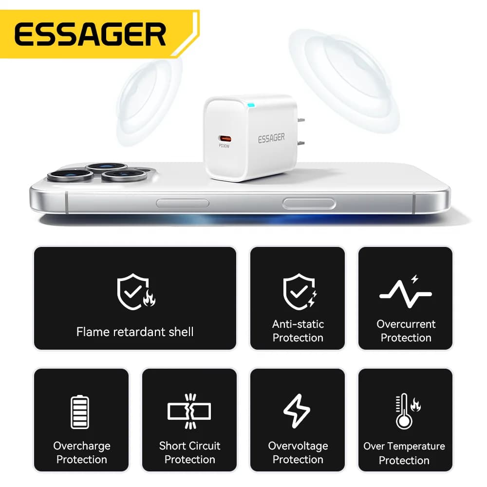 Penjana USB-C Mini 30W dengan Set Kabel Lightning