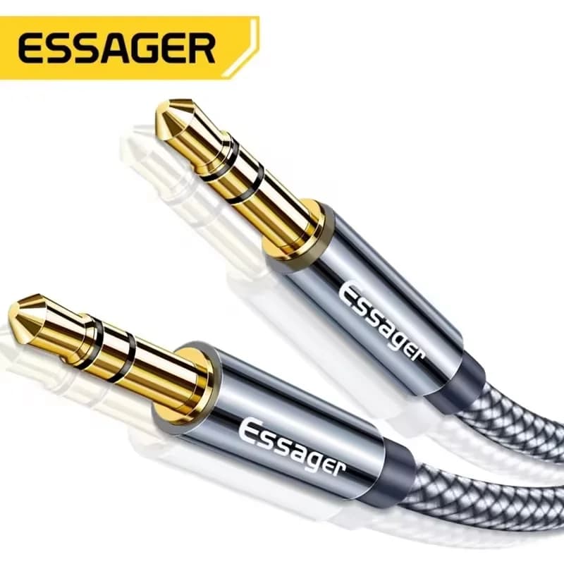 Kabel Audio Aux Stereo 3.5mm Jantan ke Jantan