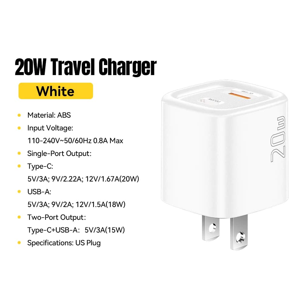 Pengecas Pantas USB-C PD 20W