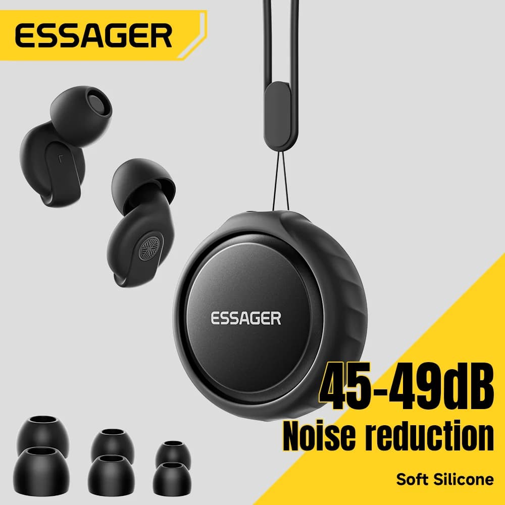 Earplug Tidur Silikon Lembut Peredam Bunyi 45dB