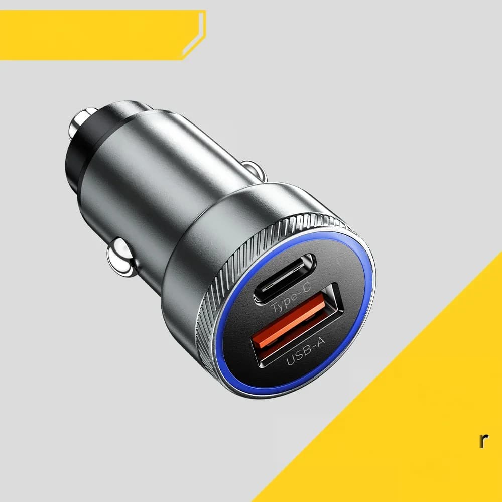 Pengecas Kereta USB-C 54W, Pengecasan Pantas 5A