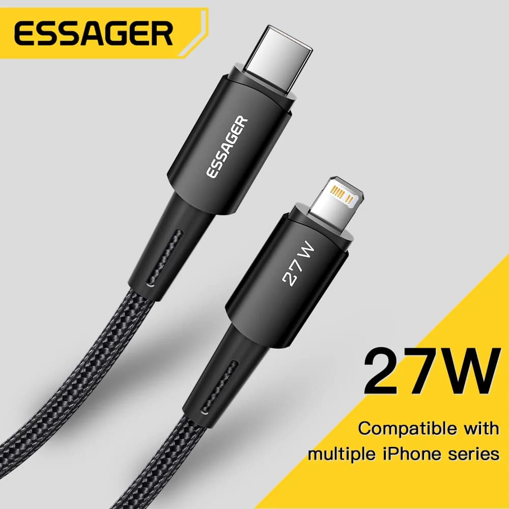 Kabel Pengecasan Pantas USB-C ke Lightning 27W