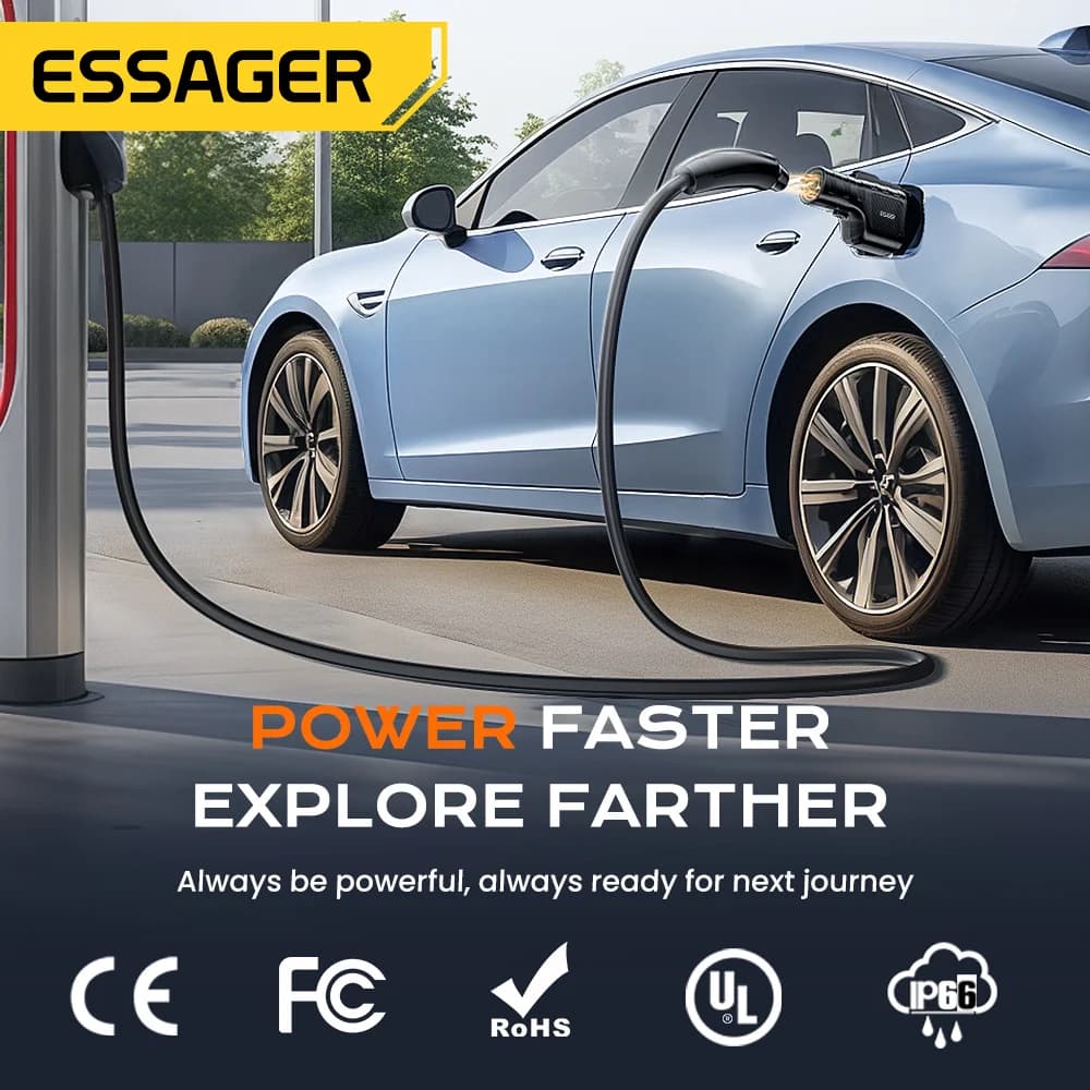 Penyesuai Pengecas NACS ke CCS1 untuk Tesla