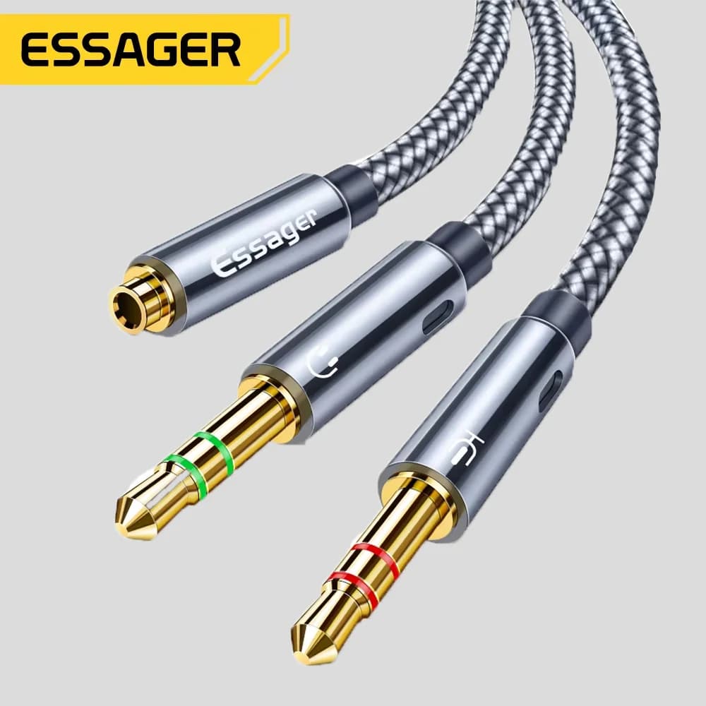 Kabel Pembahagi Audio 3.5mm Y-Adapter