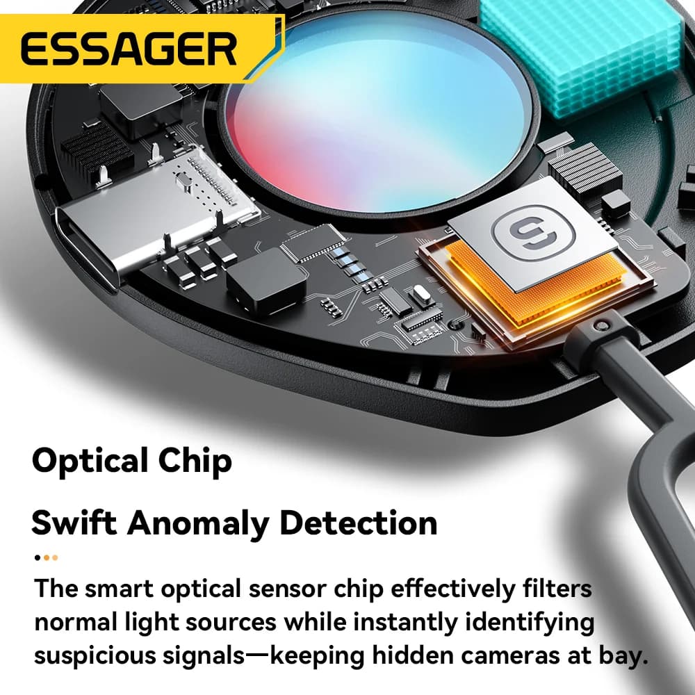 Pengesan Kamera Tersembunyi Mini Mudah Alih dengan Penjejak Lens Inframerah