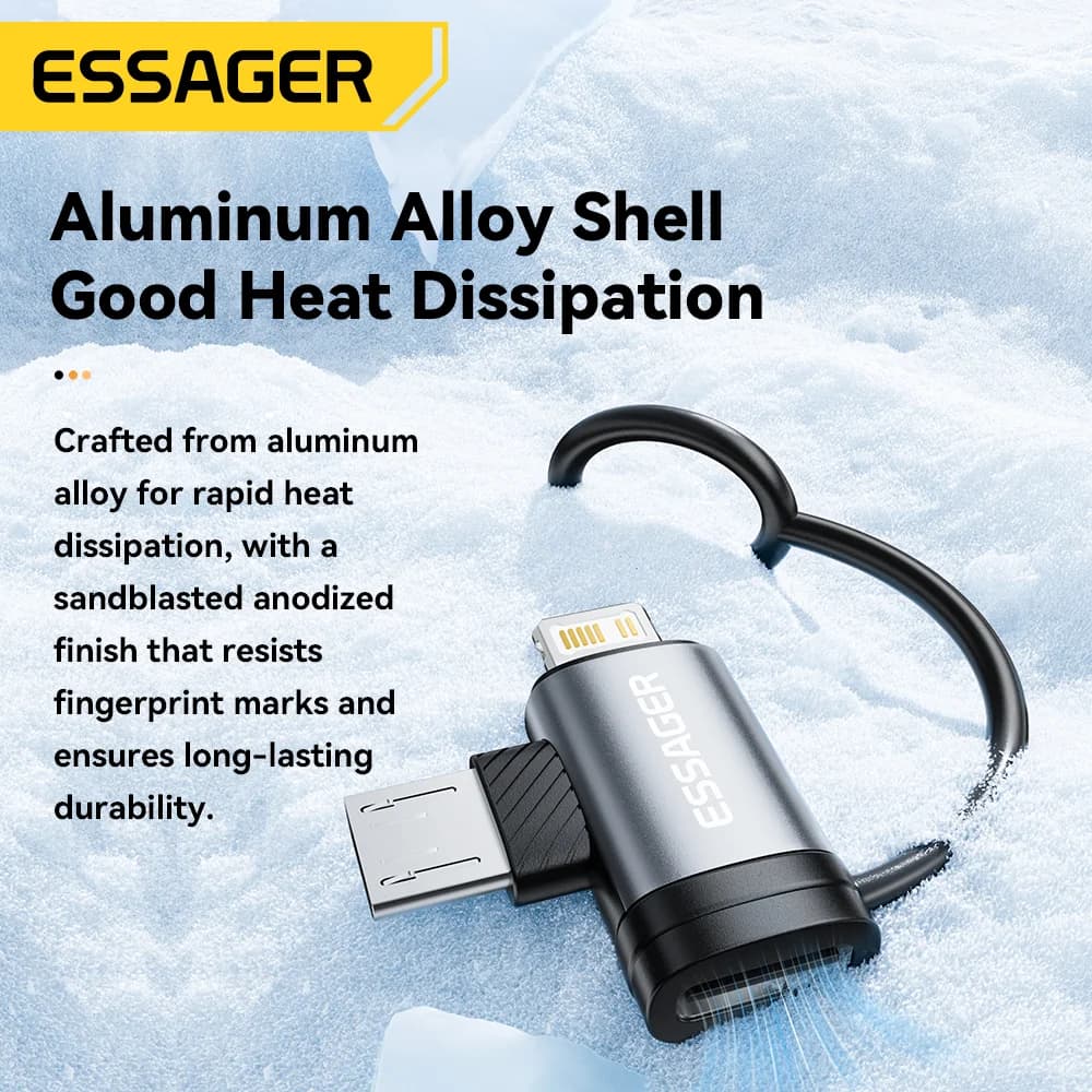 Adapter Lightning dan Micro USB 2-dalam-1