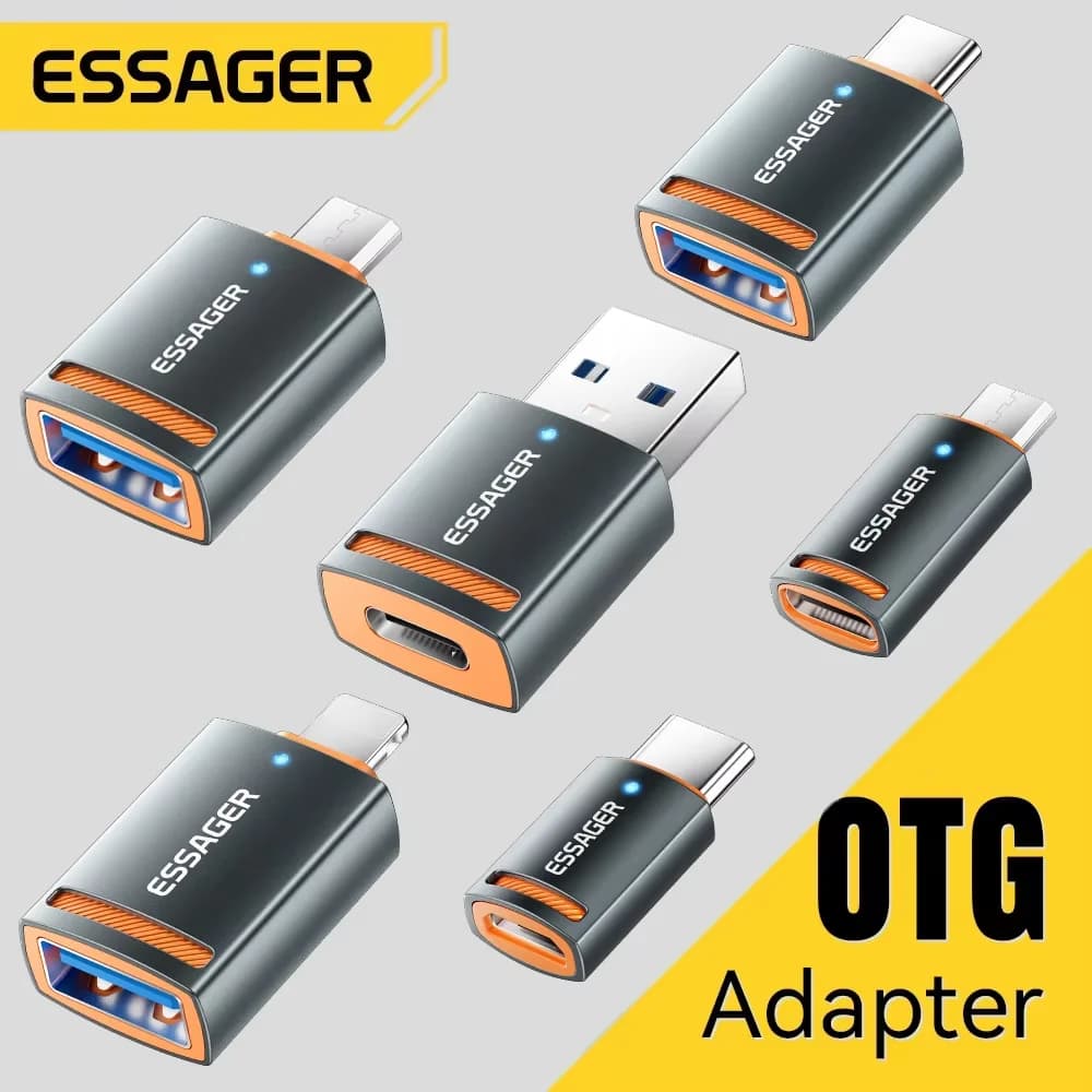 Penyesuai OTG USB 3.0 Type-C Jantan ke USB-A Betina
