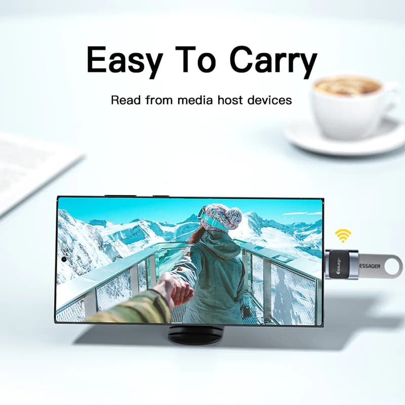 Penyesuai OTG USB-C ke Micro USB