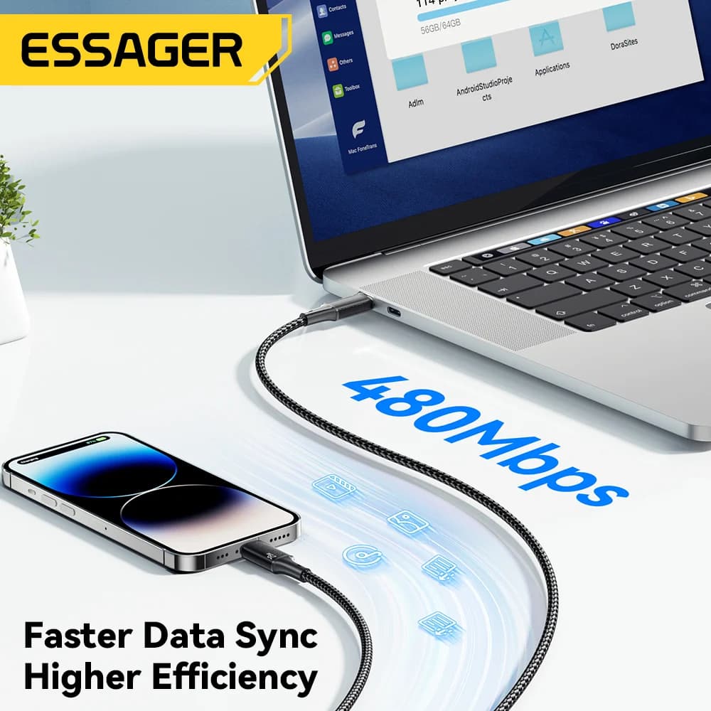 Kabel Data Pengecasan Pantas USB-C ke Lightning 29W