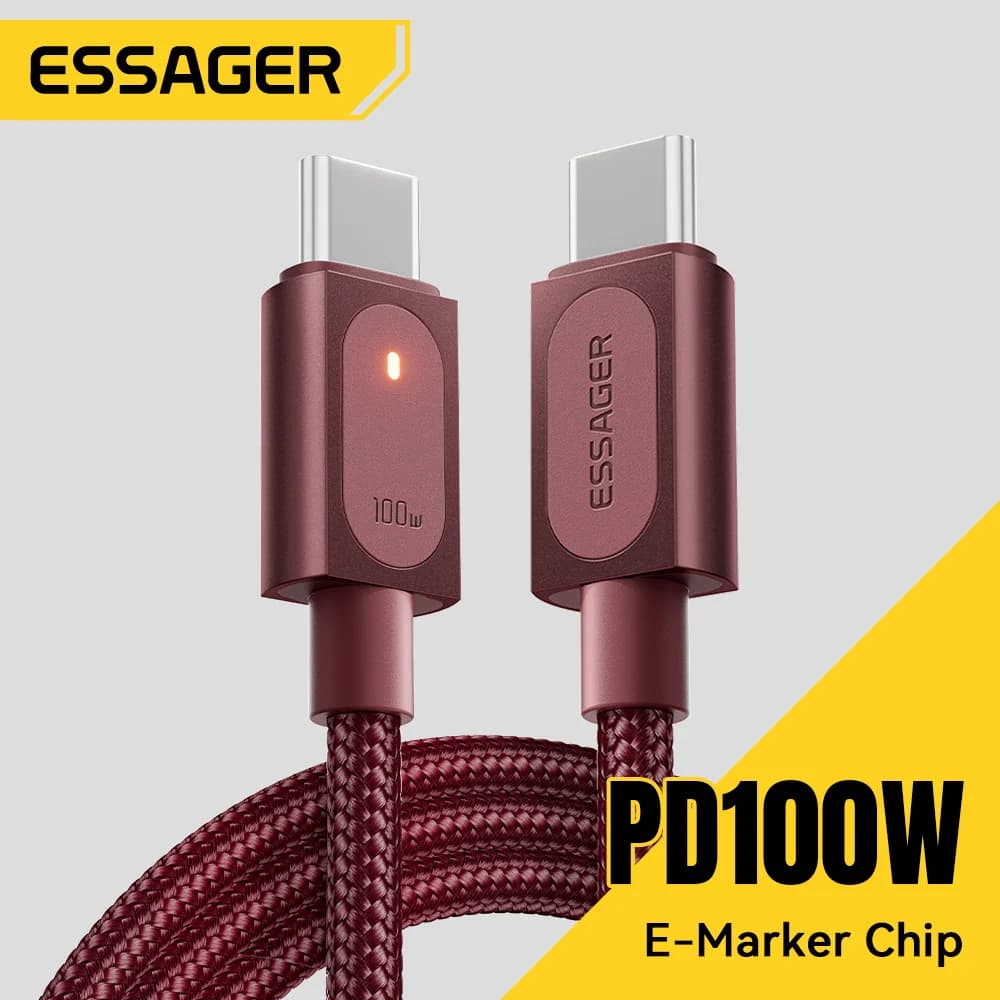 Kabel Pengecasan Pantas USB-C ke USB-C 100W