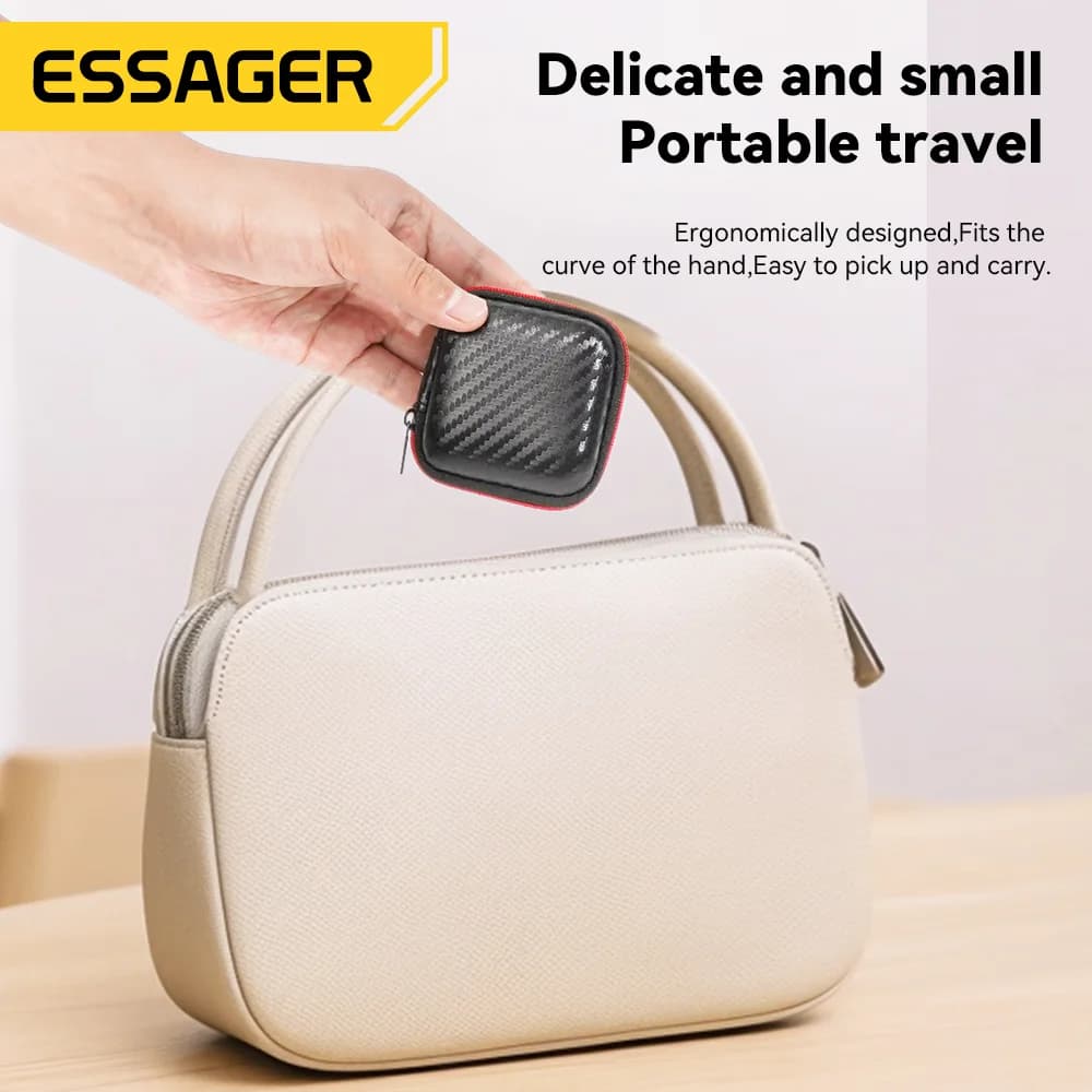 Beg Simpanan Pengatur Kabel dan Earphone Mini