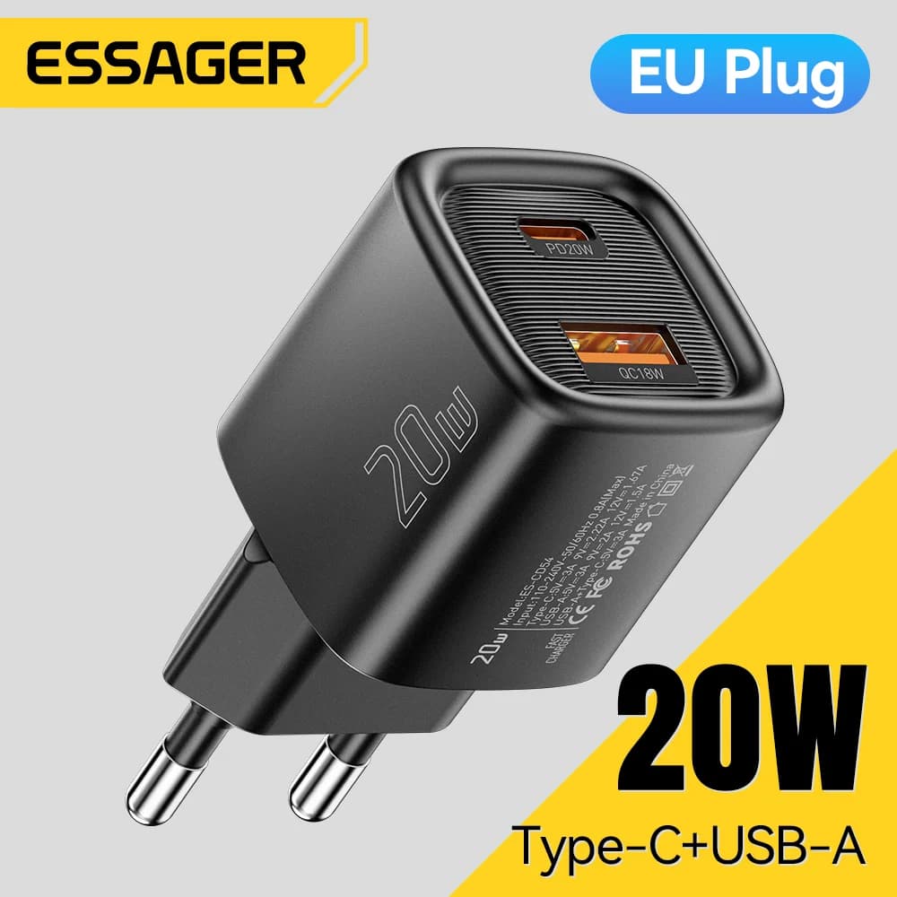 Pengecas Pantas USB-C PD 20W