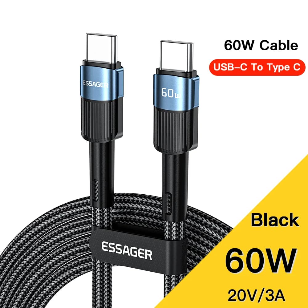 Kabel Pengecas Pantas USB-C ke USB-C 100W 3m