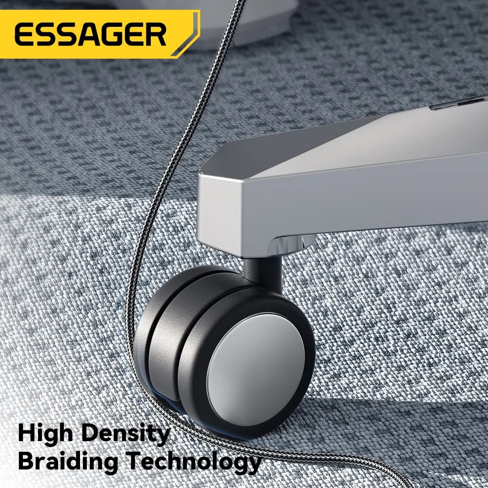 Kabel USB-C ke USB-C Pengecasan Pantas PD 100W