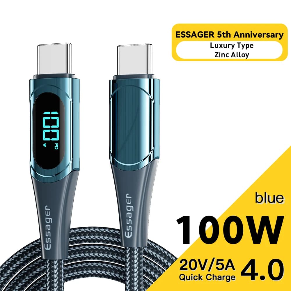 Kabel USB-C ke USB-C 100W, 2M