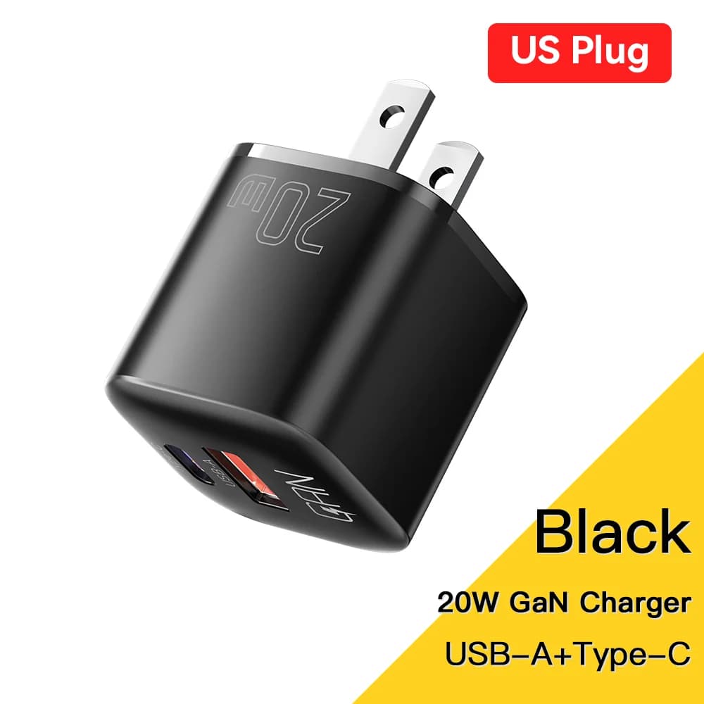 Pengecas Pantas USB-C PD GaN 20W