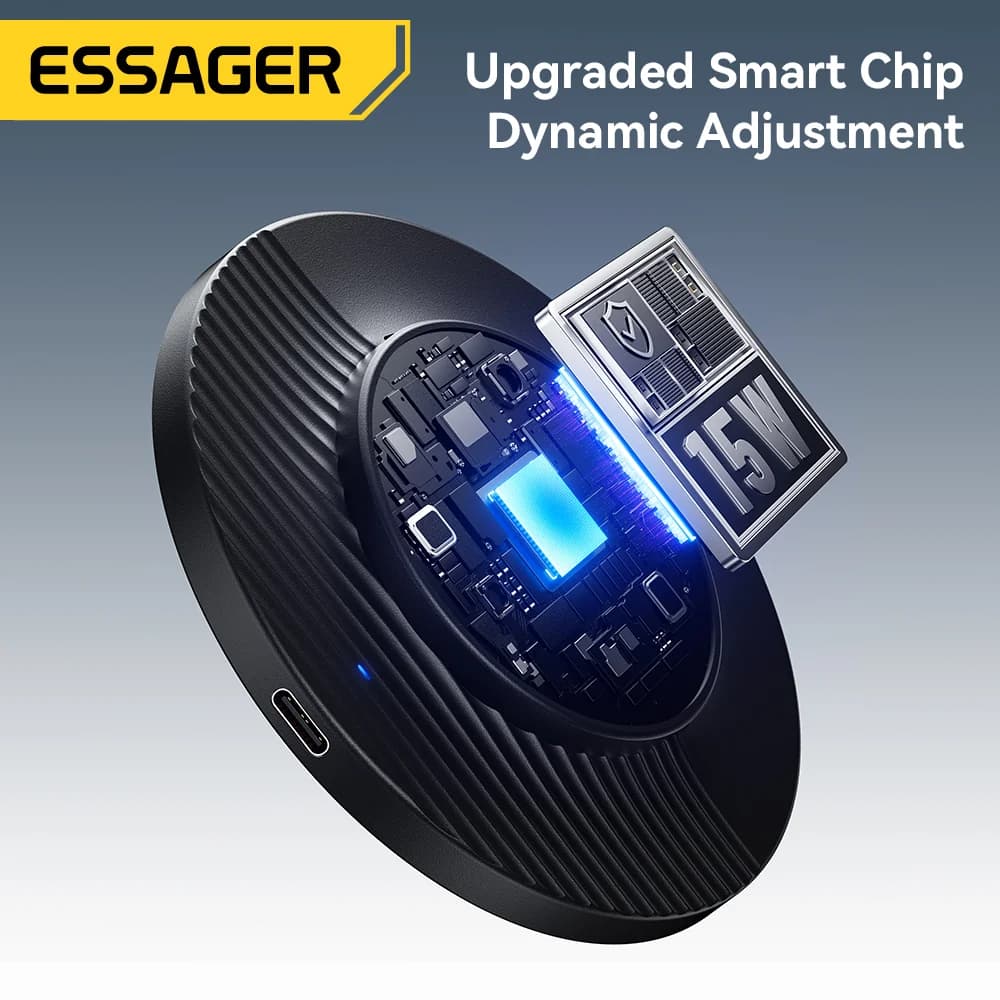 Pad Pengecasan Tanpa Wayar Magnetik 15W