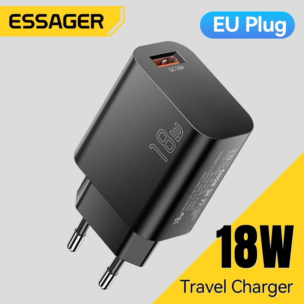 Pengecas Dinding Pantas USB-A QC 3.0 18W