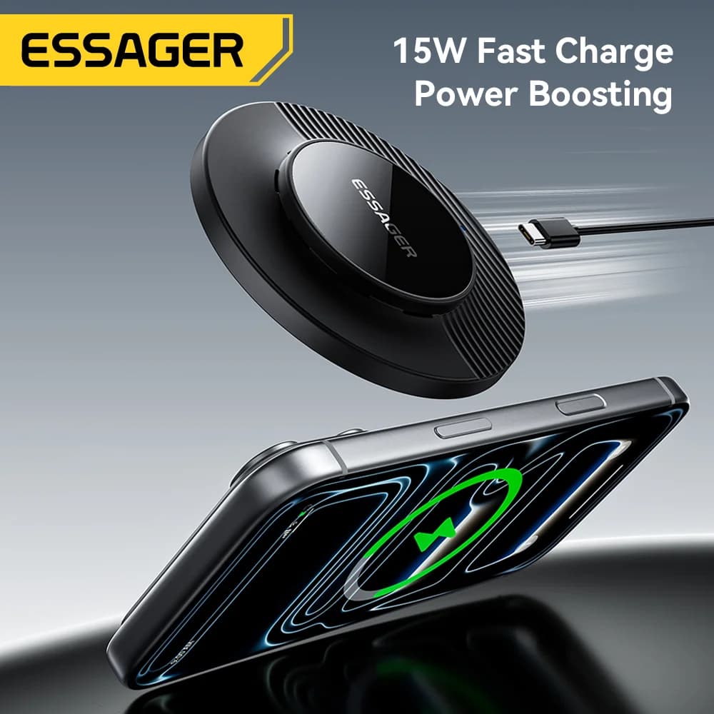 Pad Pengecasan Tanpa Wayar Magnetik 15W