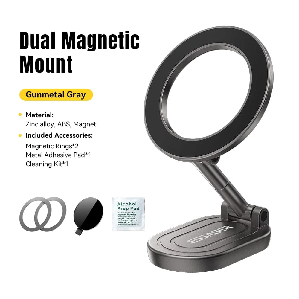 Pemegang Telefon Boleh Lipat Magnetik Dua Hala