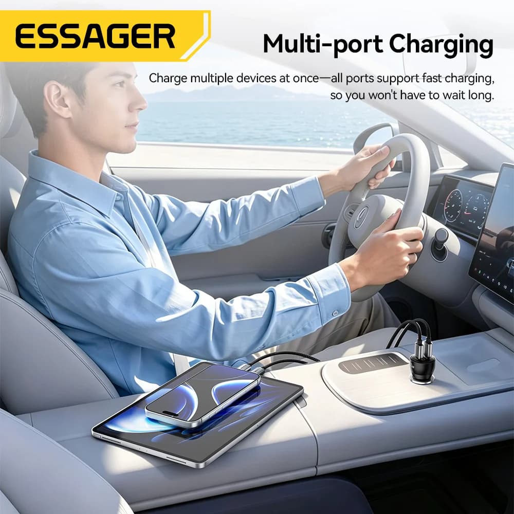 Pengecas Kereta Pantas USB Type-C PD 90W