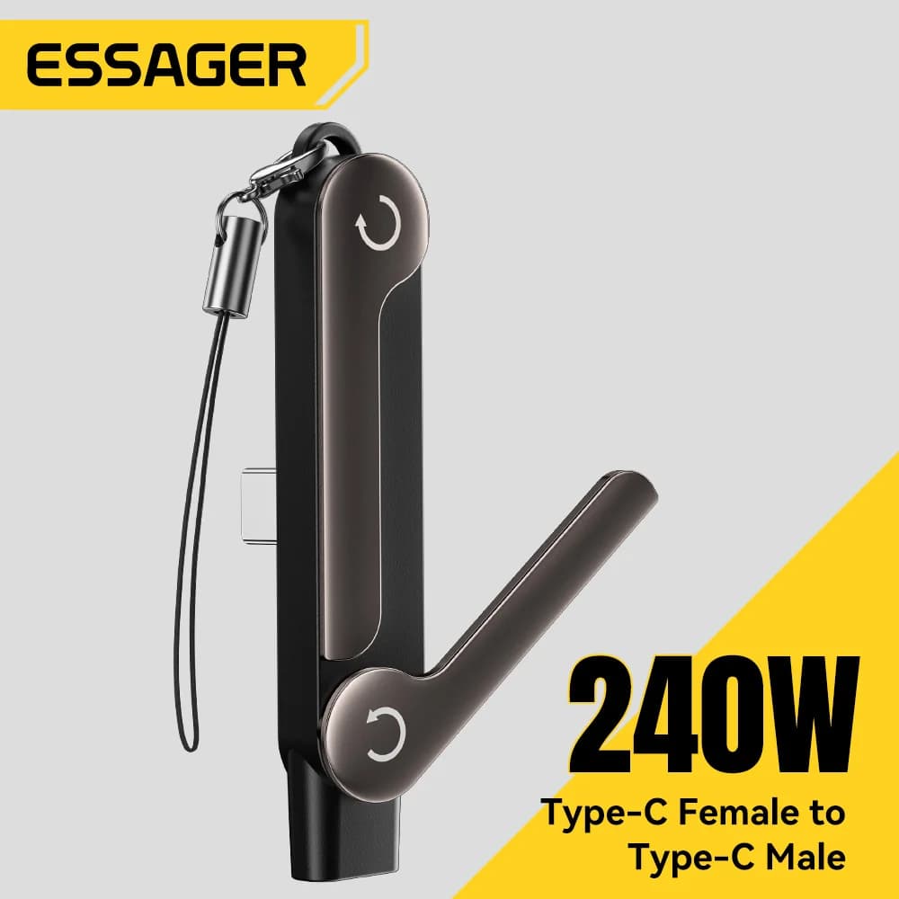 Adapter USB-C OTG 240W dengan Pemegang