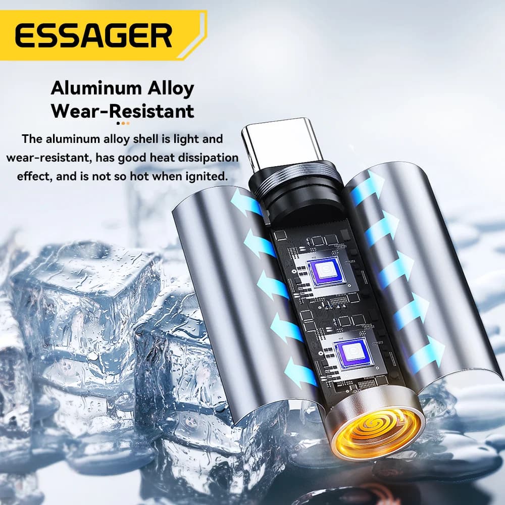 Pemancis Rokok Mini USB-C Wayar Tungsten
