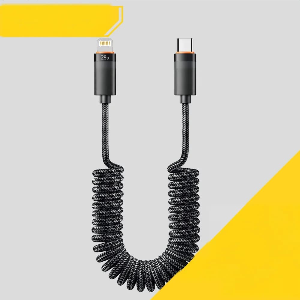 Kabel Spring USB-C ke Lightning Pengecasan Pantas