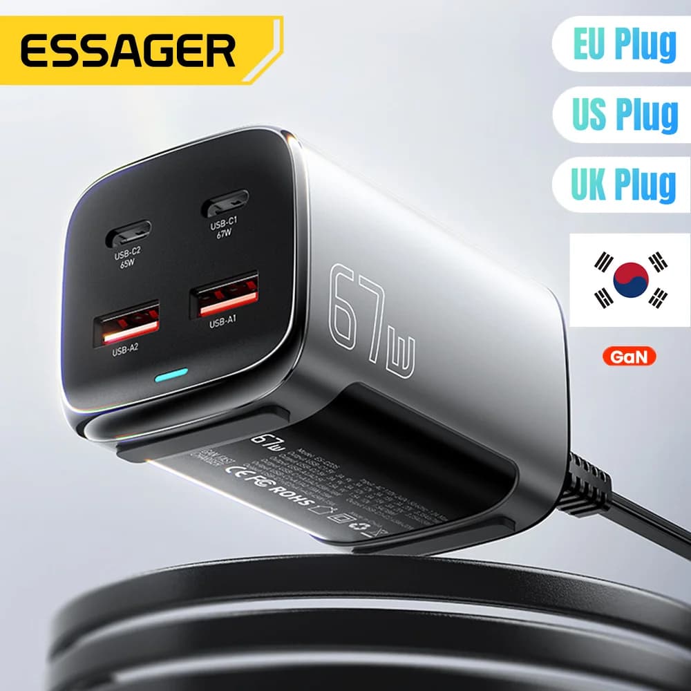 Pengecas Pantas Desktop USB-C GaN 67W