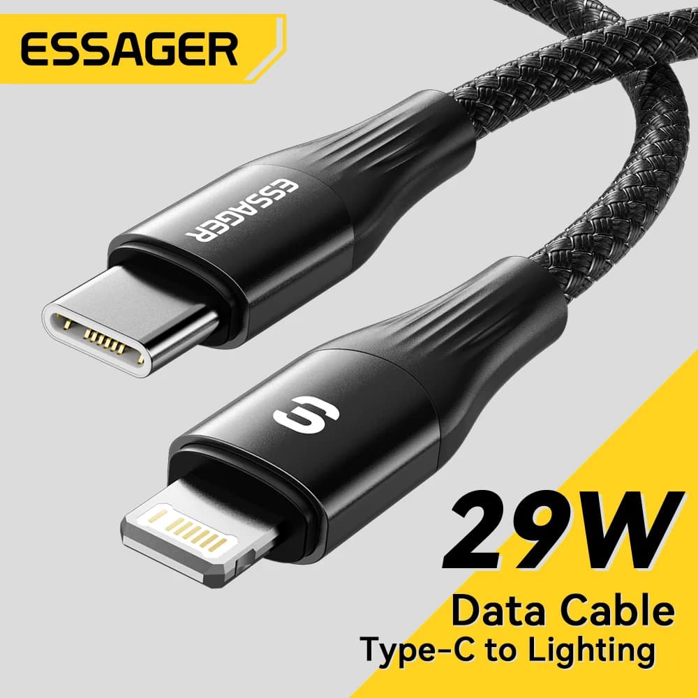 Kabel Pengecasan Pantas PD USB-C ke Lightning