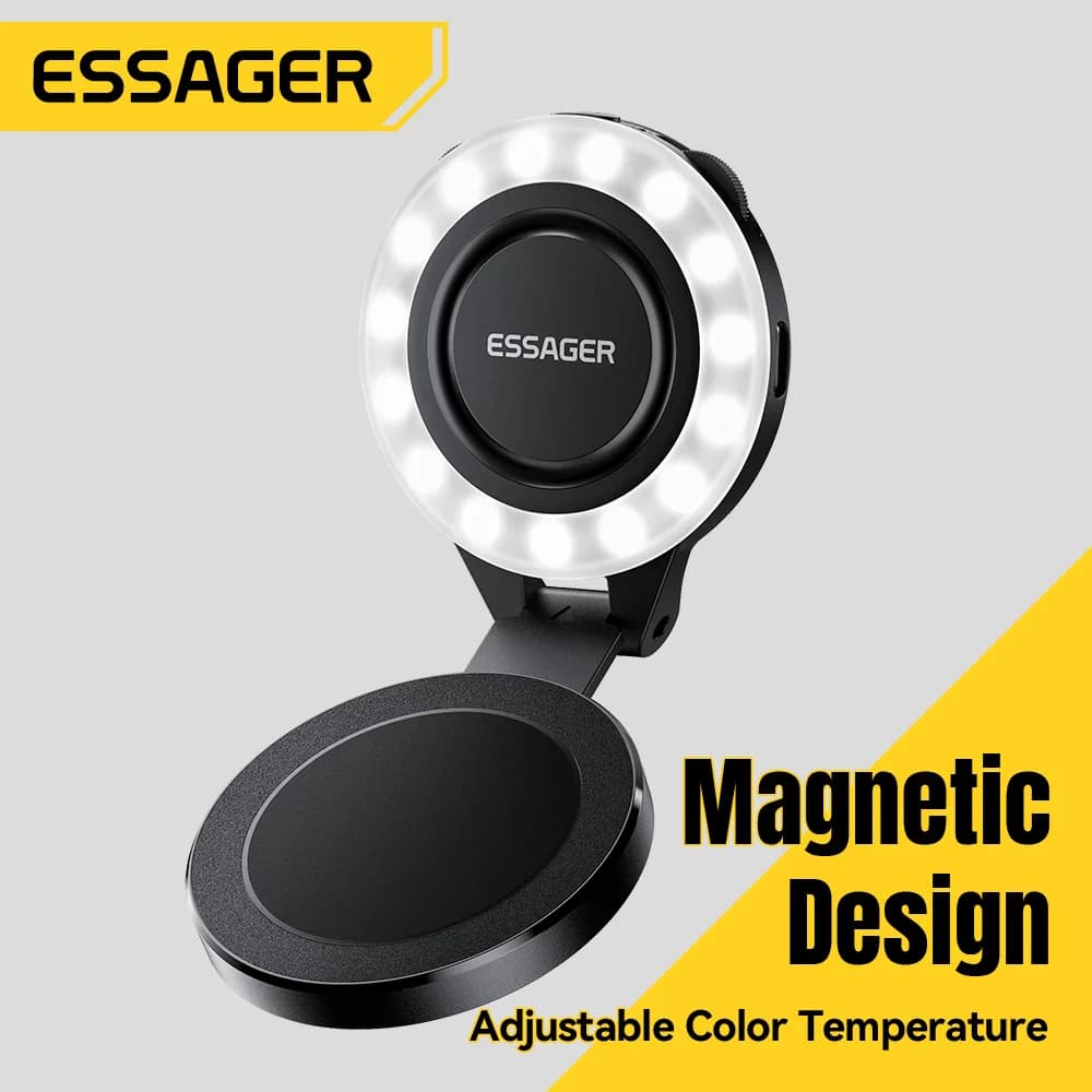 Lampu Tambahan Magnet Mini untuk Telefon Pintar, 3 Mod