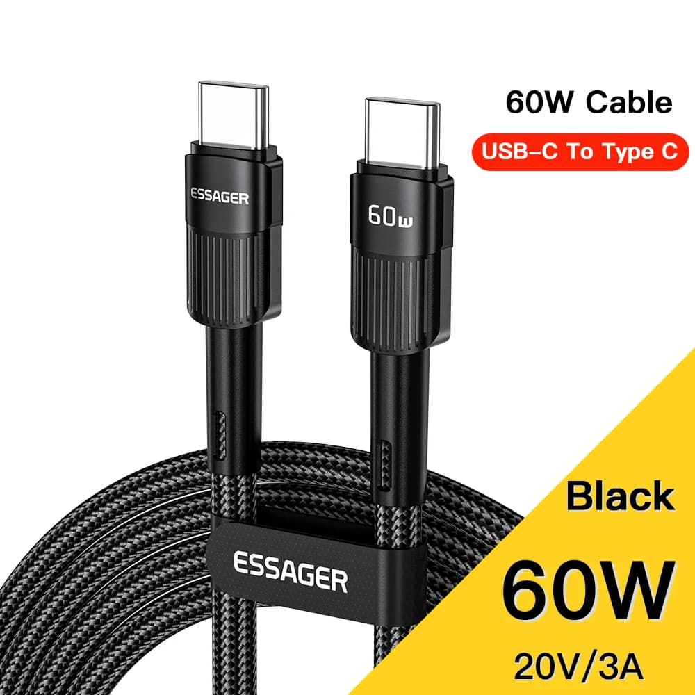 Kabel Data Pengecasan Pantas USB-C 7A 66W