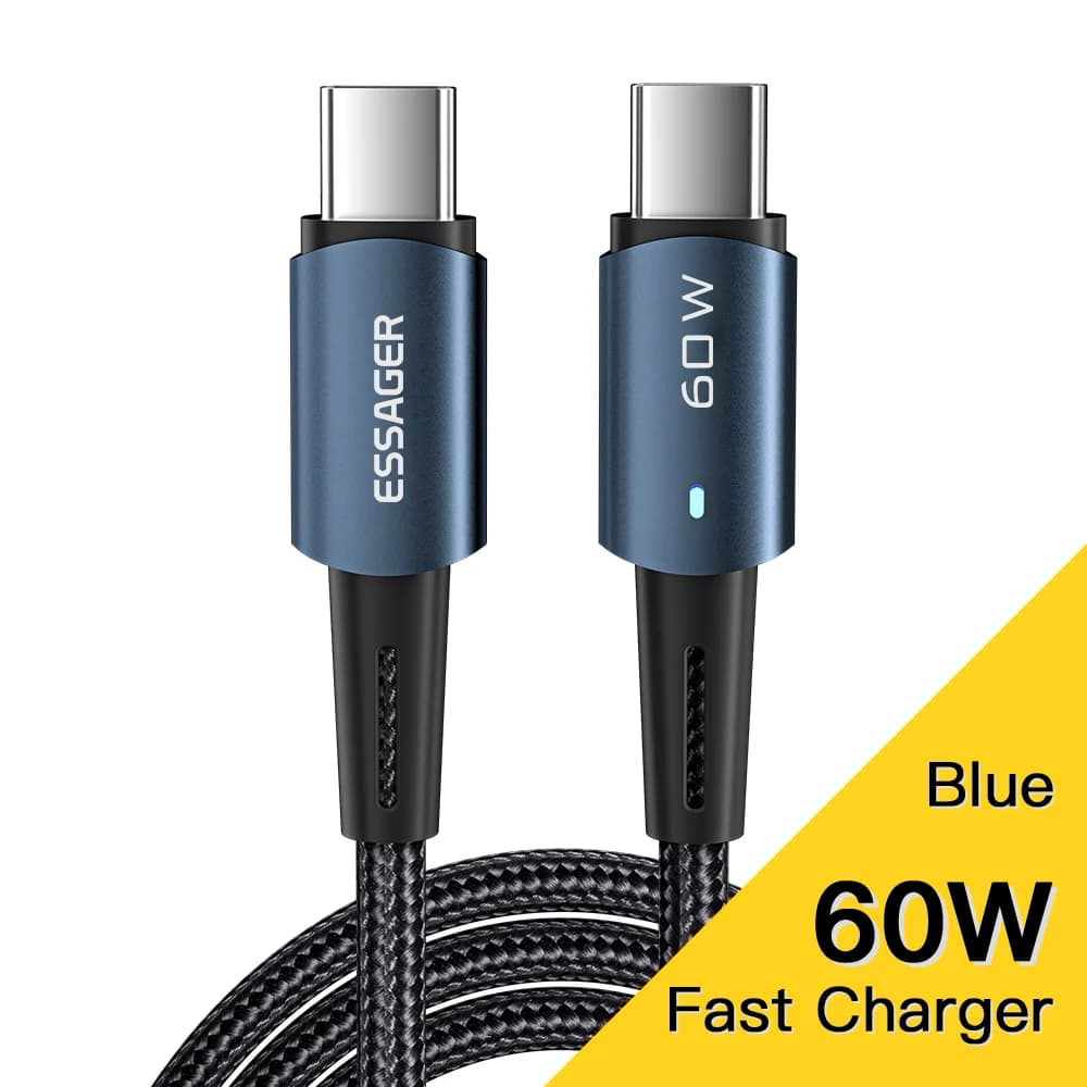 Kabel Pengecasan Pantas USB-C PD 100W