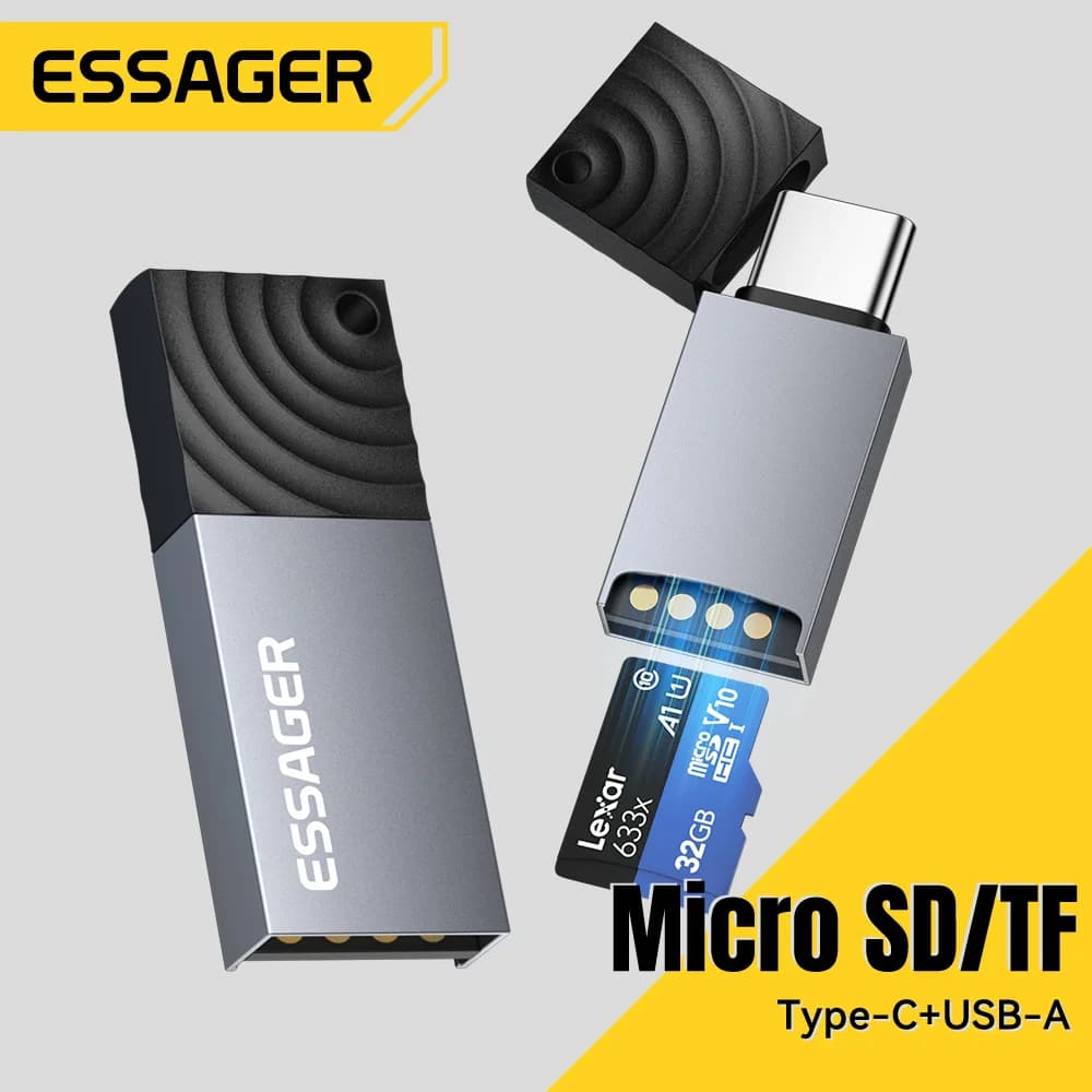 Pembaca Kad 2-dalam-1 USB-C dan USB 2.0