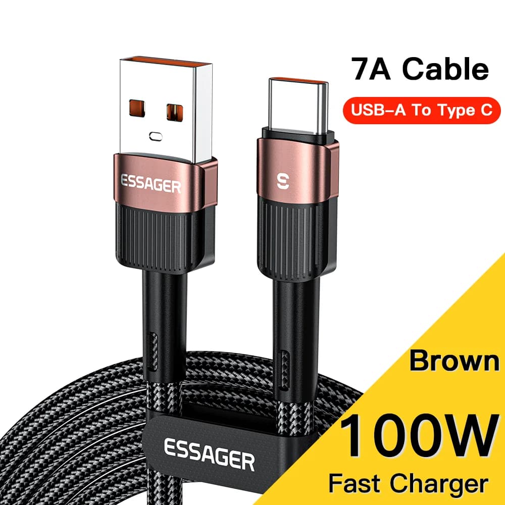 Kabel Data Pengecasan Pantas USB-C 7A 66W